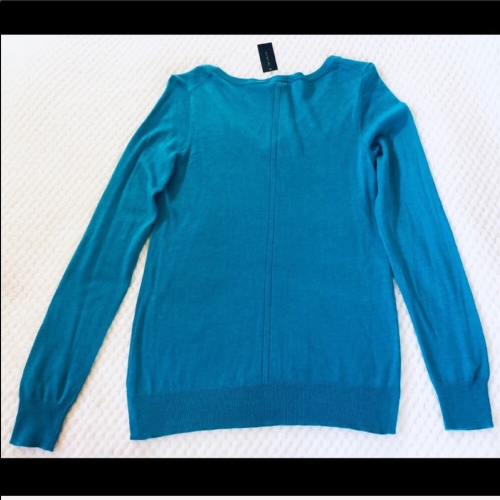 New The Limited Turquoise V-Neck Sweater - Picture 4 of 5